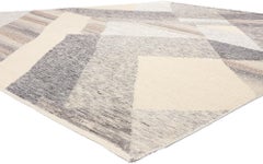 Modern Moroccan Rug Inspired by Paul Klee, Cubism Meets Cozy Cohesiveness
