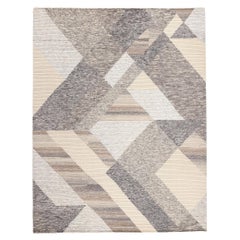 Alfombra marroquí moderna inspirada en Paul Klee: el cubismo se une a una acogedora cohesión