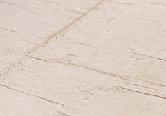 Alfombra marroquí moderna - Lana marfil con sutil dibujo geométrico en relieve