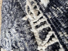 Alfombra Marroquí Moderna Lana Natural de Diseñador Francés