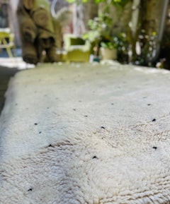 Modern Moroccan Rug Natural Wool by French Designer