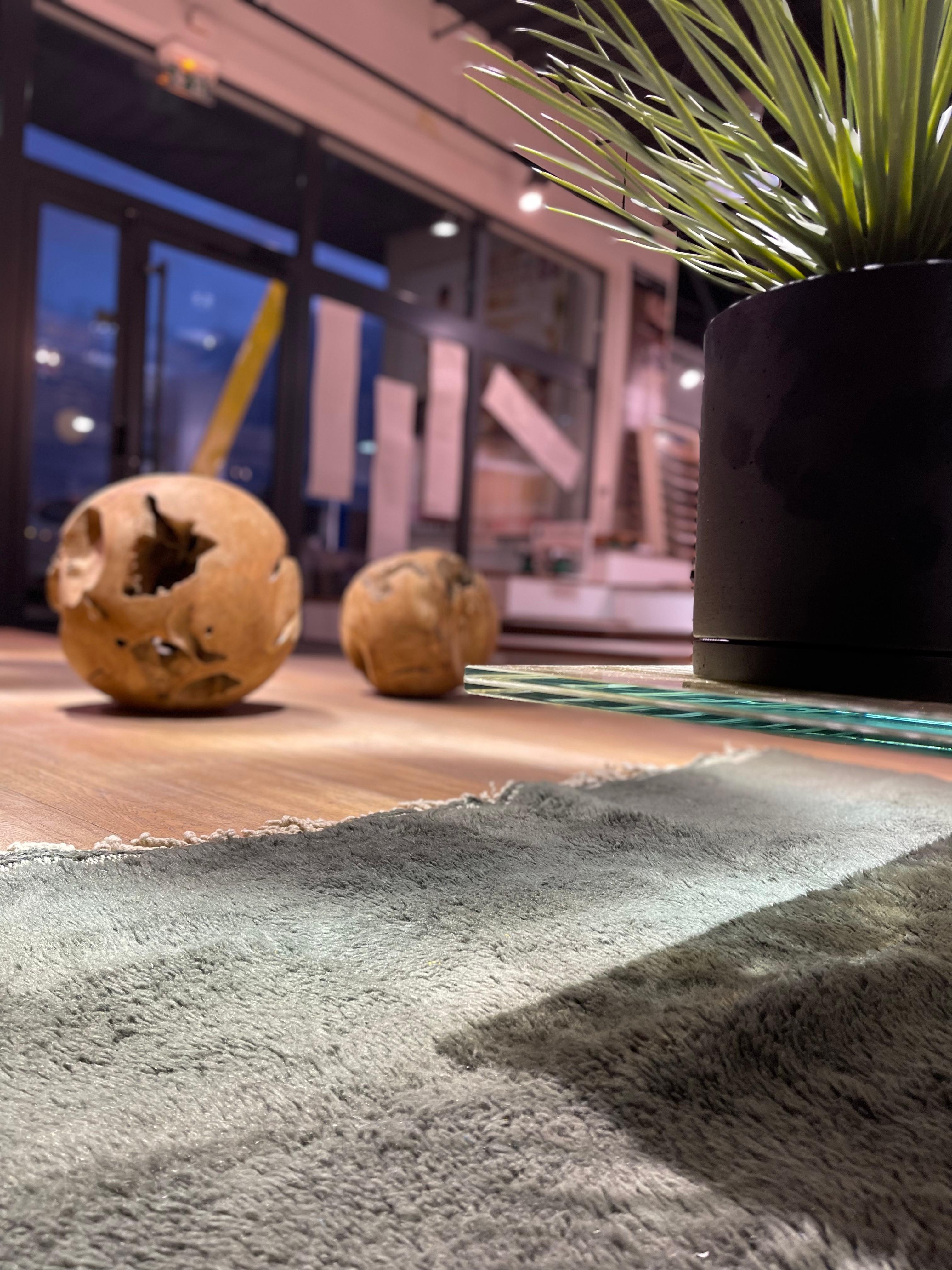Alfombra marroquí moderna Lana natural por el diseñador francés SD Anudado a mano en venta