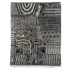 Tapis marocain moderne d'inspiration africaine