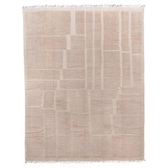 Modern Moroccan Rug with Beige Colors