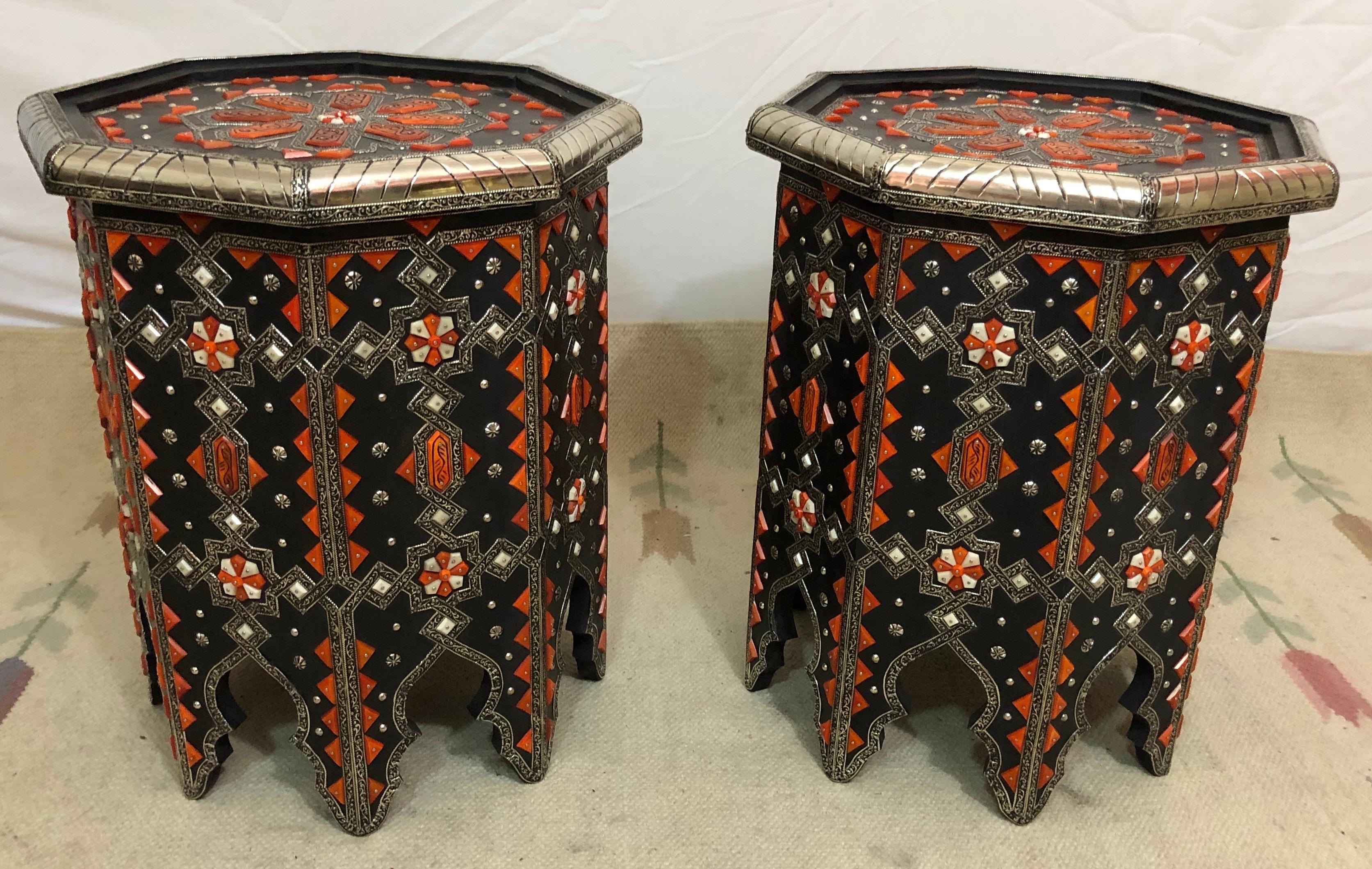 moroccan side table