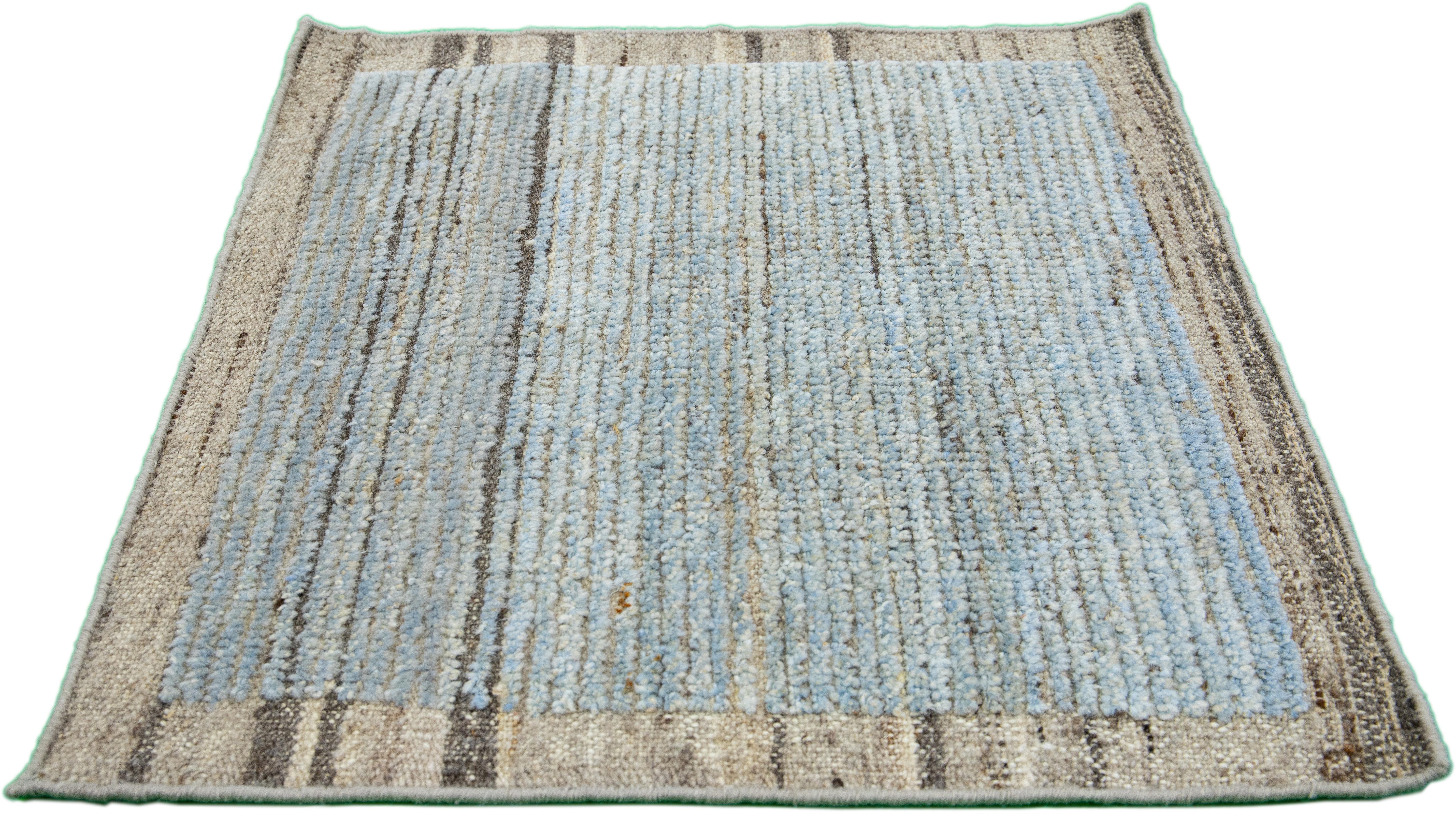 Apadana's Modern Moroccan Style custom wool rug. Custom sizes and colors made-to-order. 

Material: 100% Wool 
Techniques: Hand-knotted
Style: Moroccan 
Lead time: Approx. 15-16 wks available 
Colors: As shown, other custom colors are