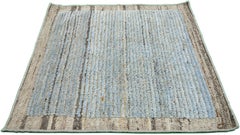 Tappeto di lana blu personalizzato in stile marocchino moderno fatto a mano