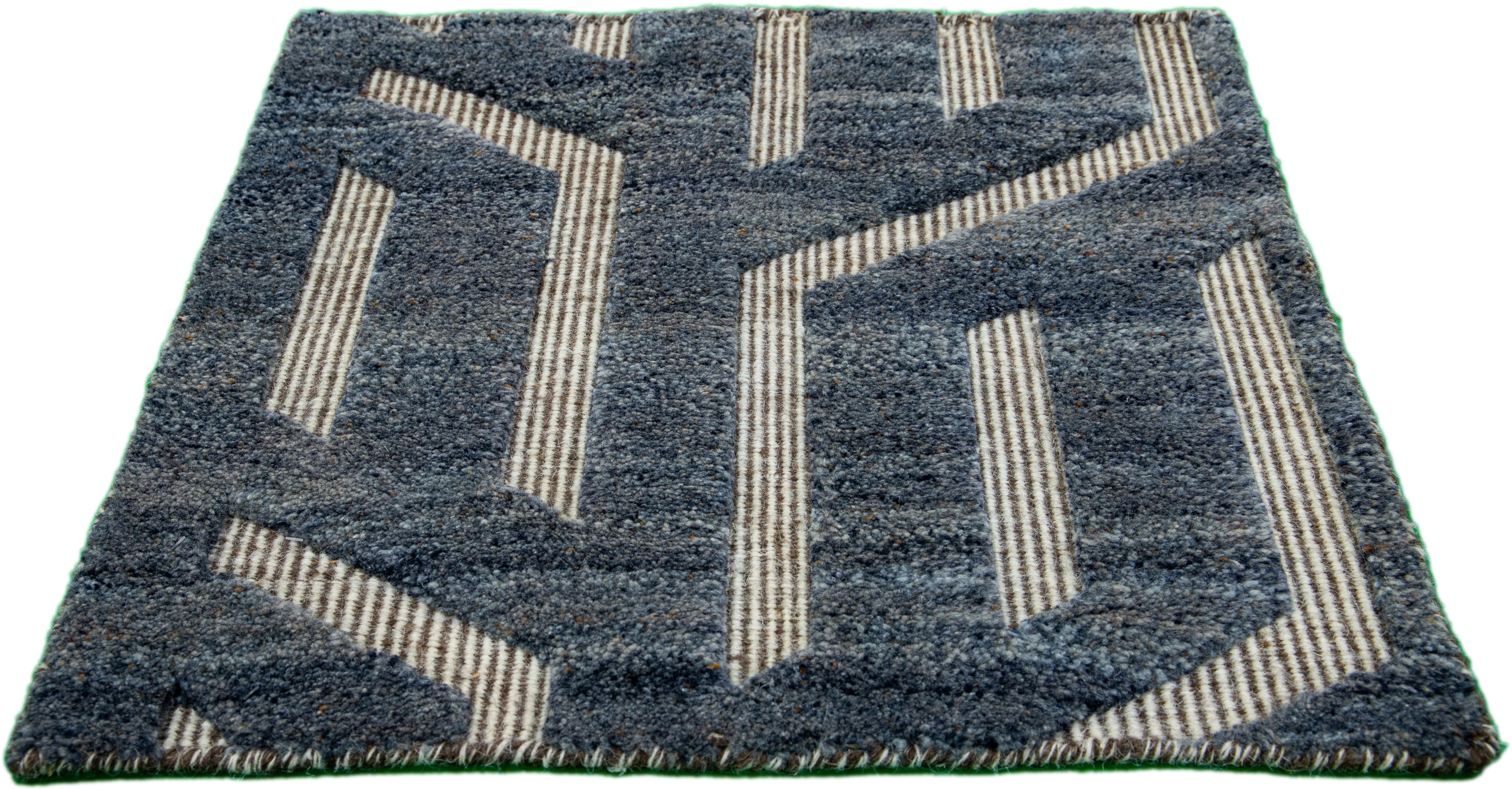 Apadana's Modern Moroccan Style wool custom rug. Custom sizes and colors made-to-order. 

Material: Wool 
Techniques: Hand-Knotted
Style: Moroccan 
Lead time: Approx. 15-16 wks available 
Colors: As shown, other custom colors are available. 
Origen: