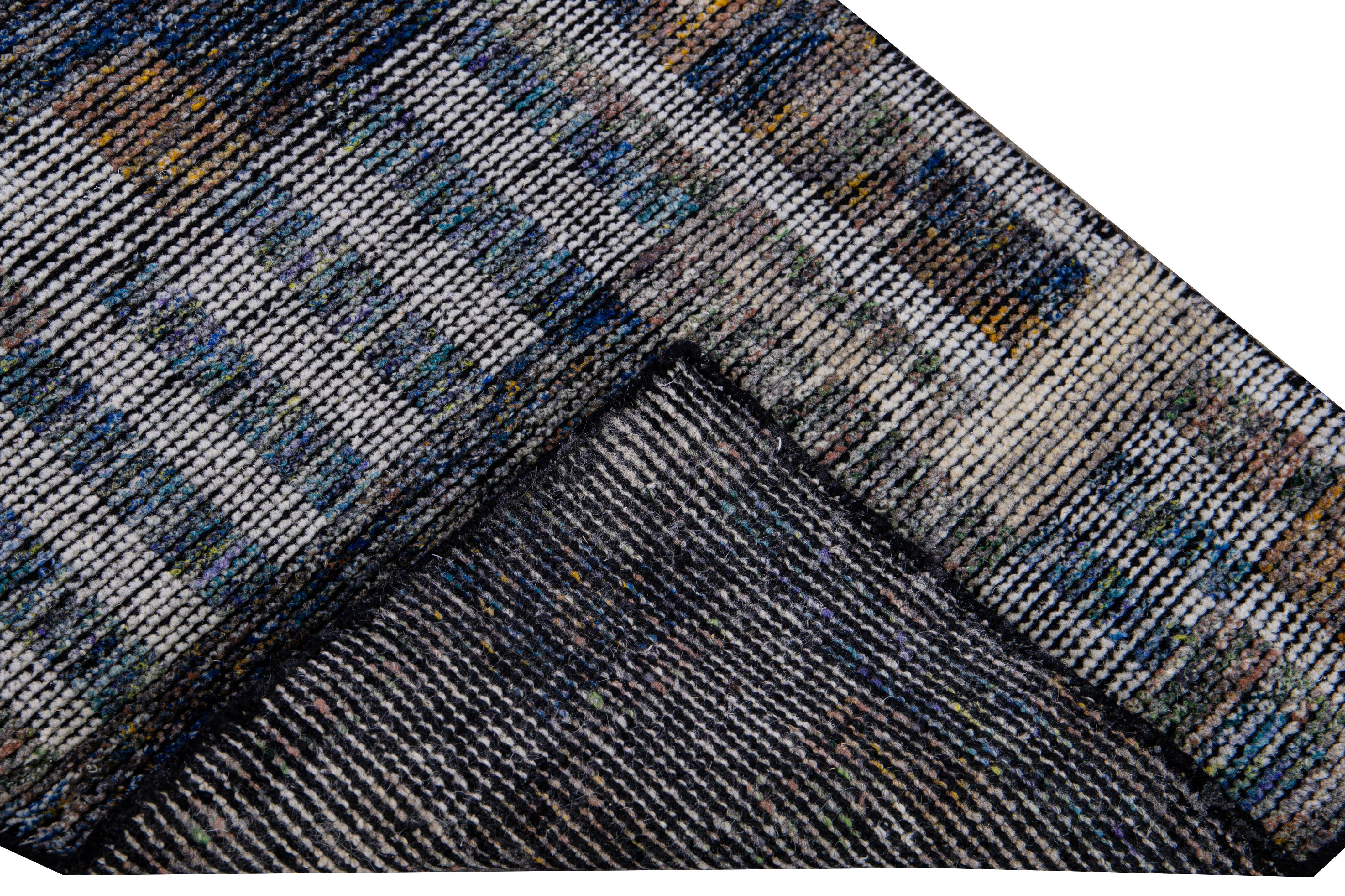 Apadana's Modern Moroccan Style wool custom rug. Custom sizes and colors made-to-order. 

Material: Wool 
Techniques: Hand-Knotted
Style: Moroccan 
Lead time: Approx. 15-16 wks available 
Colors: As shown, other custom colors are available. 
Origen: