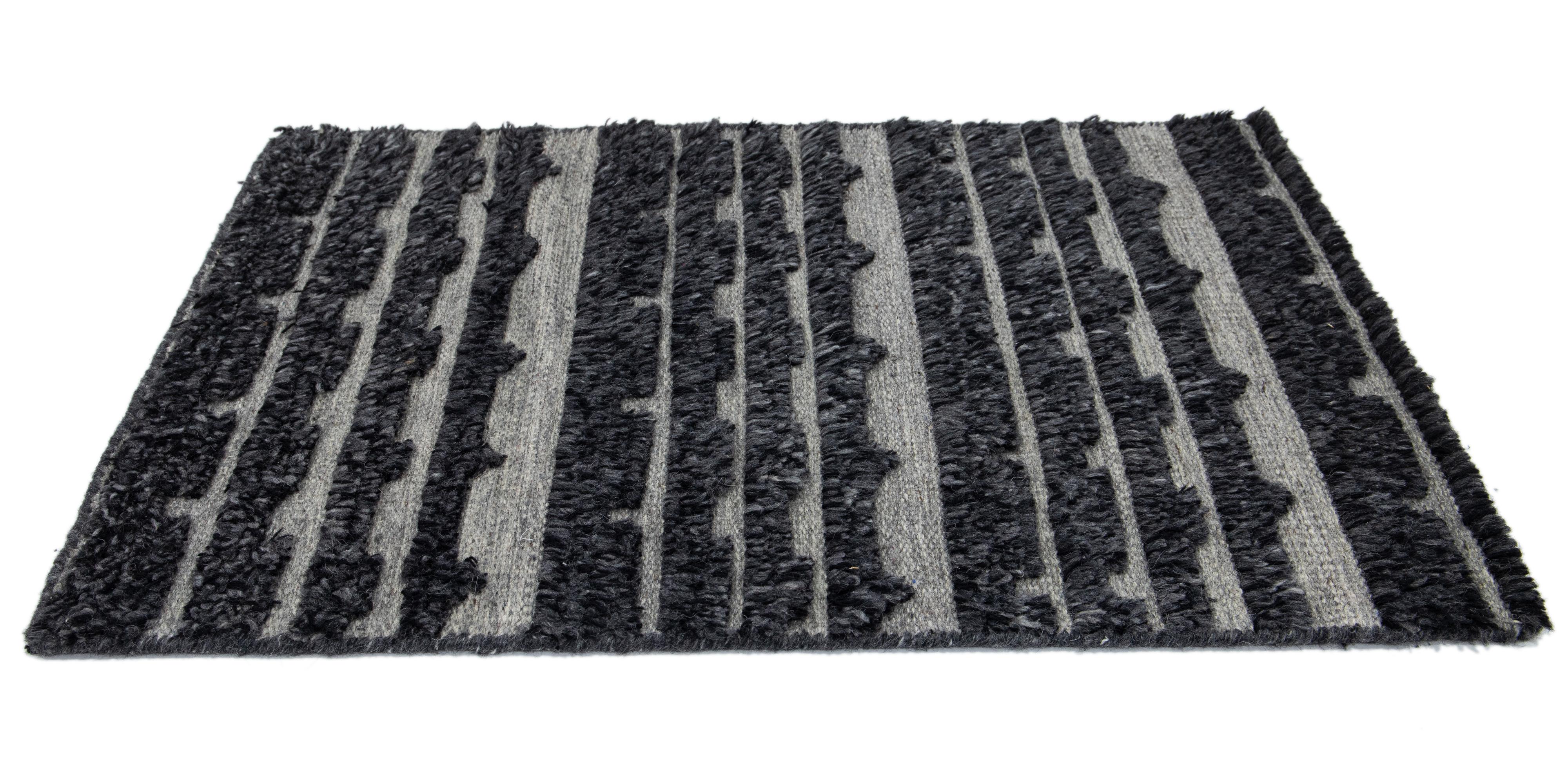 Apadana's Modern Moroccan style wool custom rug. Custom sizes and colors made-to-order. 

Material: Wool 
Techniques: hand-knotted
Style: Moroccan 
Lead time: Approx. 15-16 wks available 
Colors: As shown, other custom colors are available.