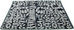 Modern Moroccan Style Handmade Gray/Black Custom Wool Rug