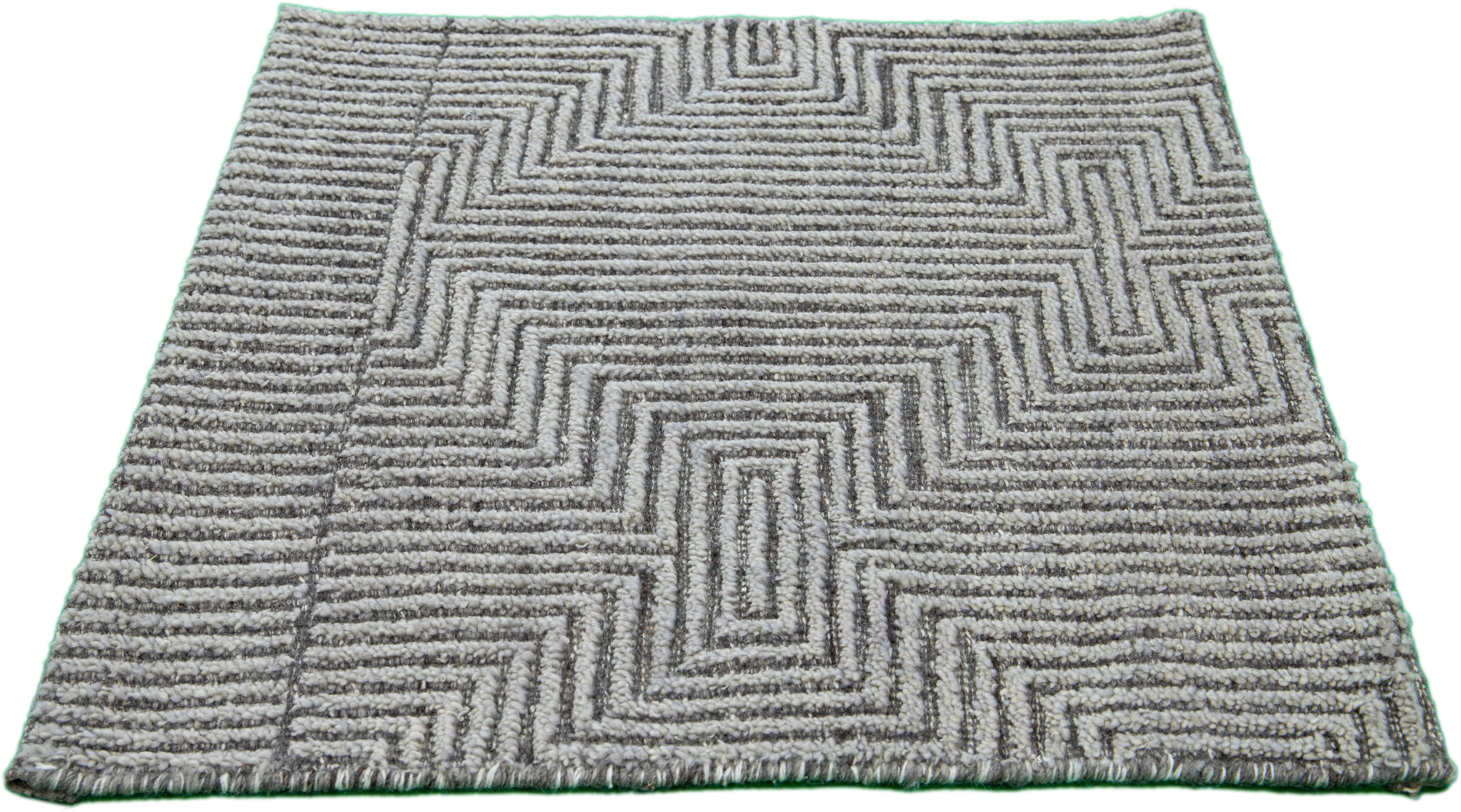 Apadana's Modern Moroccan Style wool custom rug. Custom sizes and colors made-to-order. 

Material: Wool 
Techniques: Hand-Knotted
Style: Moroccan 
Lead time: Approx. 15-16 wks available 
Colors: As shown, other custom colors are available. 
Origen: