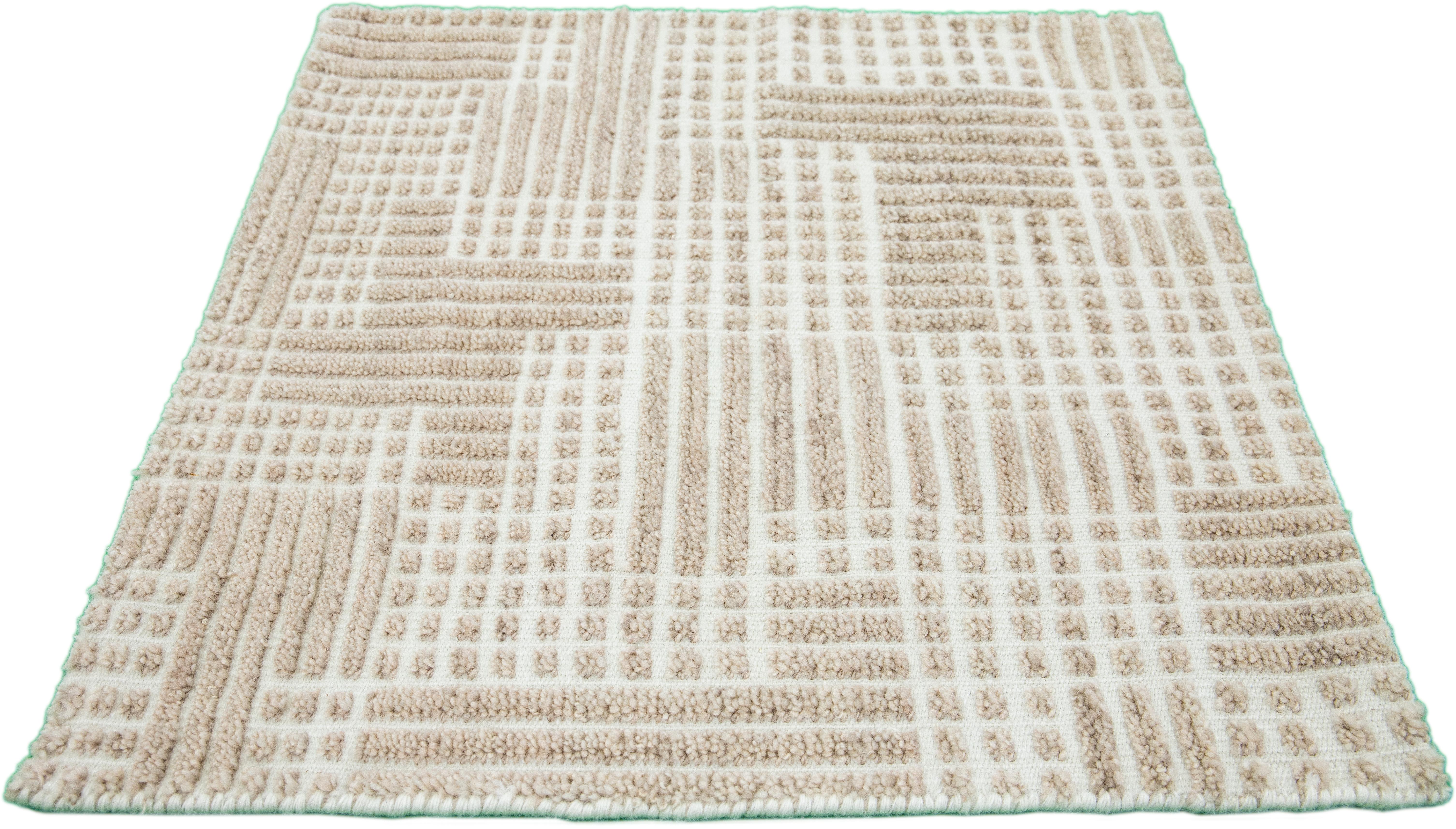 Apadana's Modern Moroccan Style wool custom rug. Custom sizes and colors made-to-order. 

Material: Wool 
Techniques: Hand-Knotted
Style: Moroccan
Lead time: Approx. 15-16 wks available 
Colors: As shown, other custom colors are available. 
Origen: