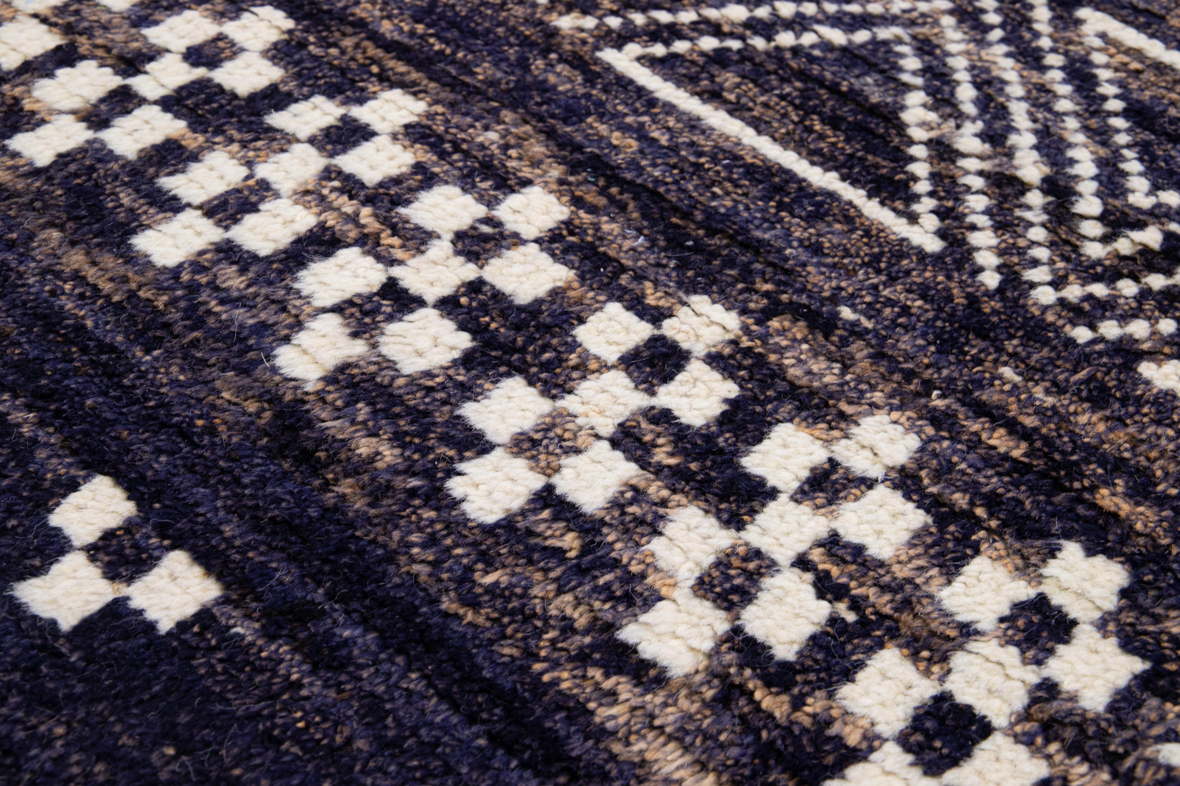 navy moroccan rug