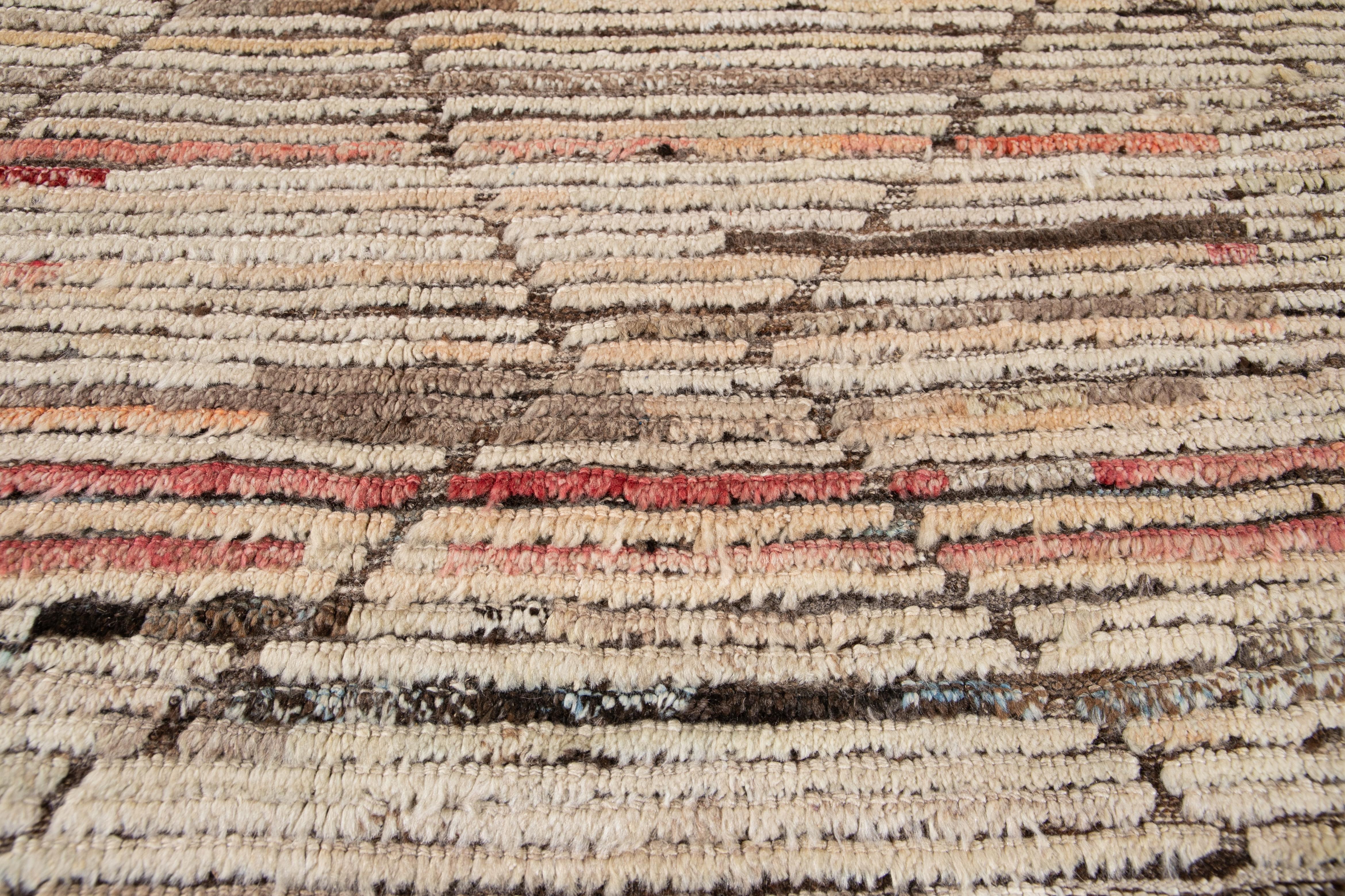 Alfombra moderna de lana de tamaño de habitación de estilo marroquí en venta 8
