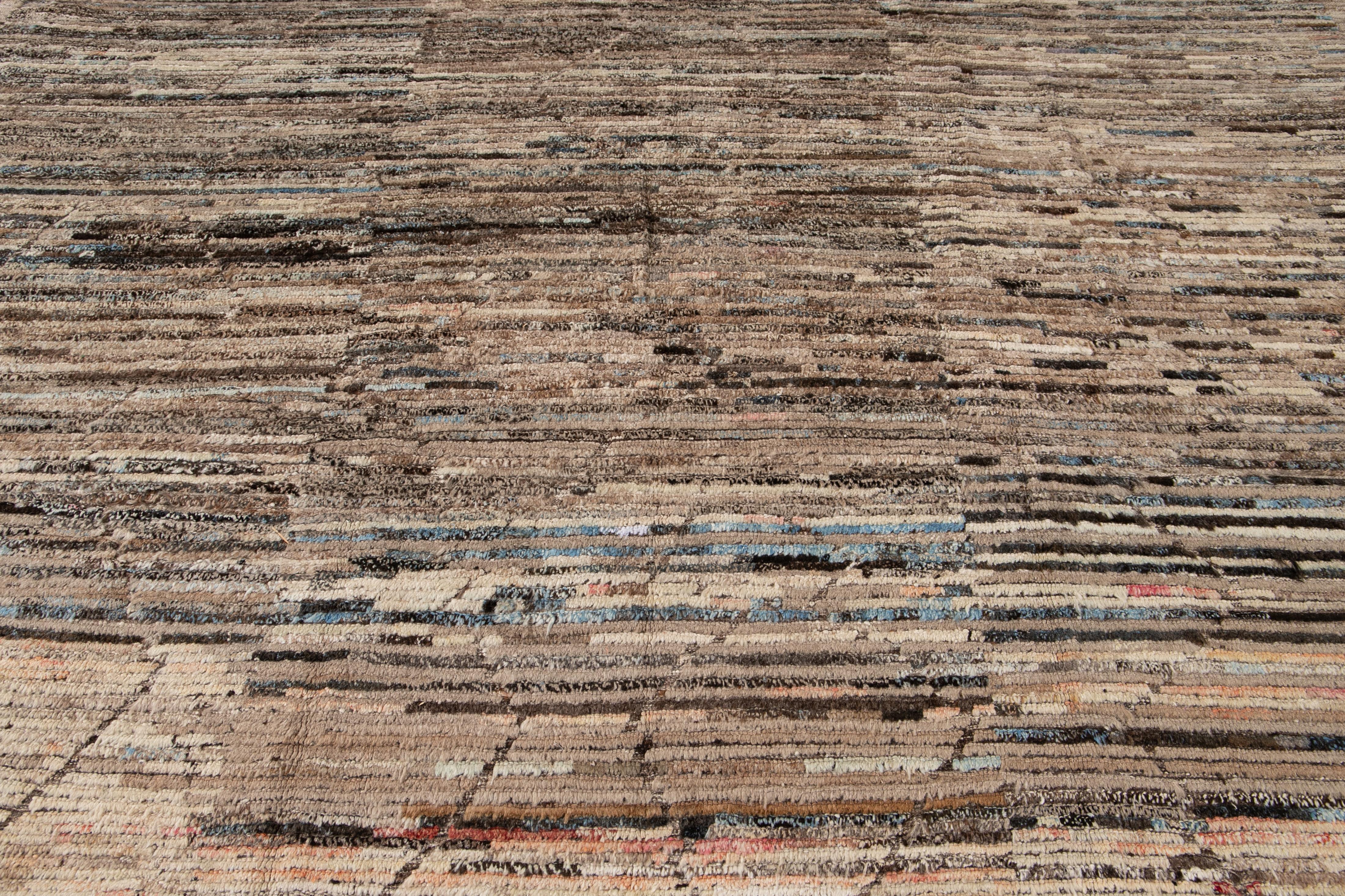 Alfombra moderna de lana de tamaño de habitación de estilo marroquí en venta 10