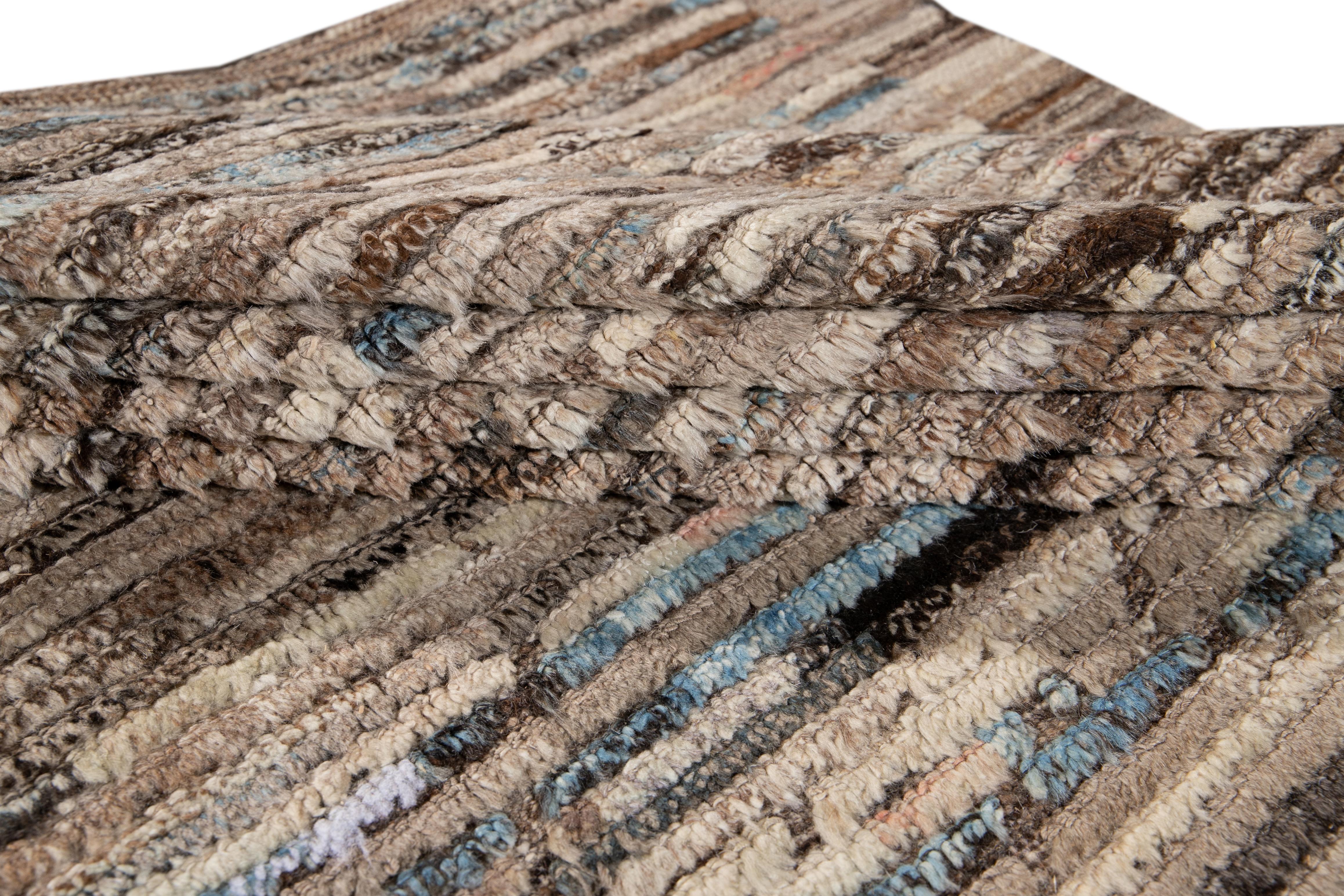 Alfombra moderna de lana de tamaño de habitación de estilo marroquí Lana en venta