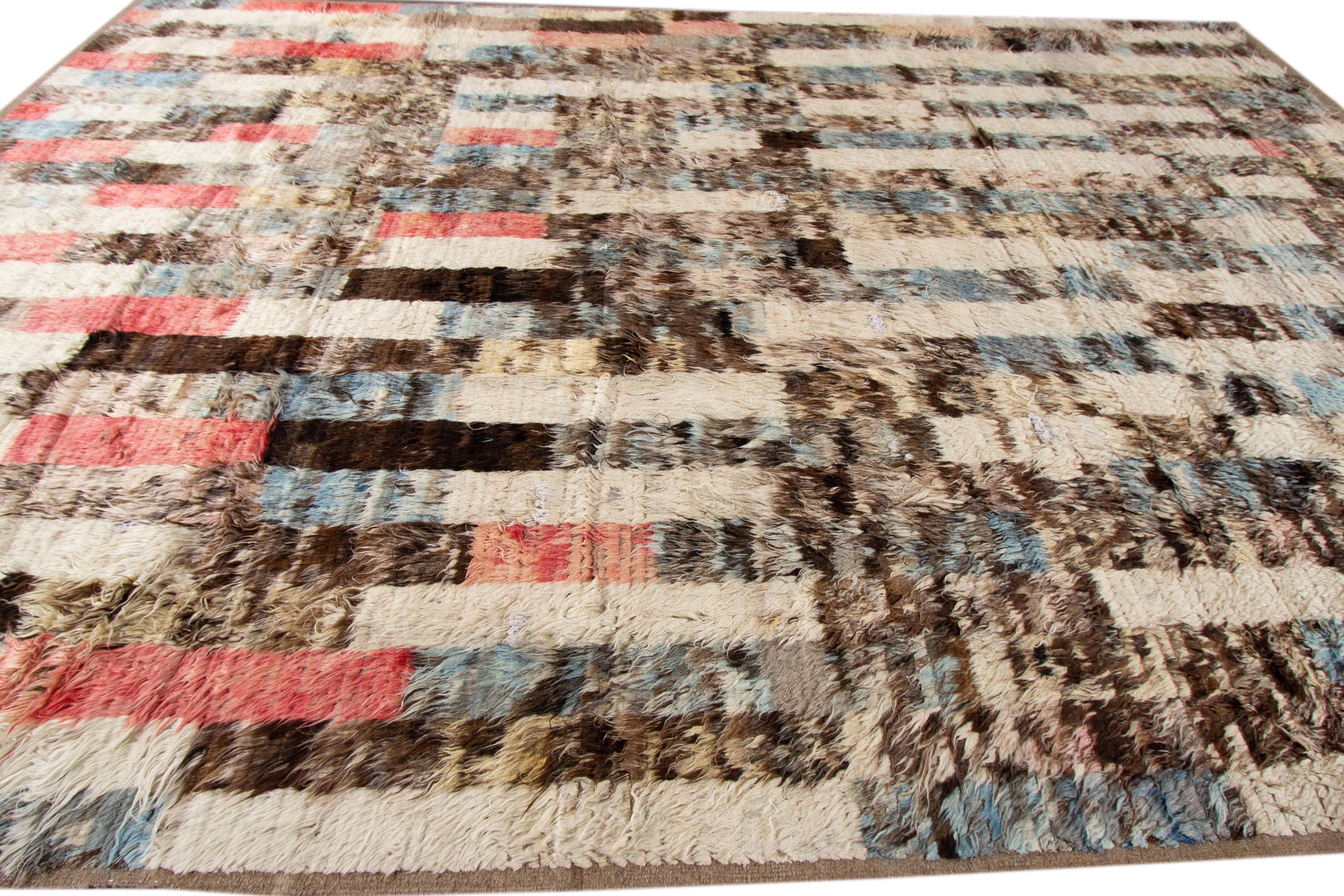 Wool Modern Moroccan-style Rug