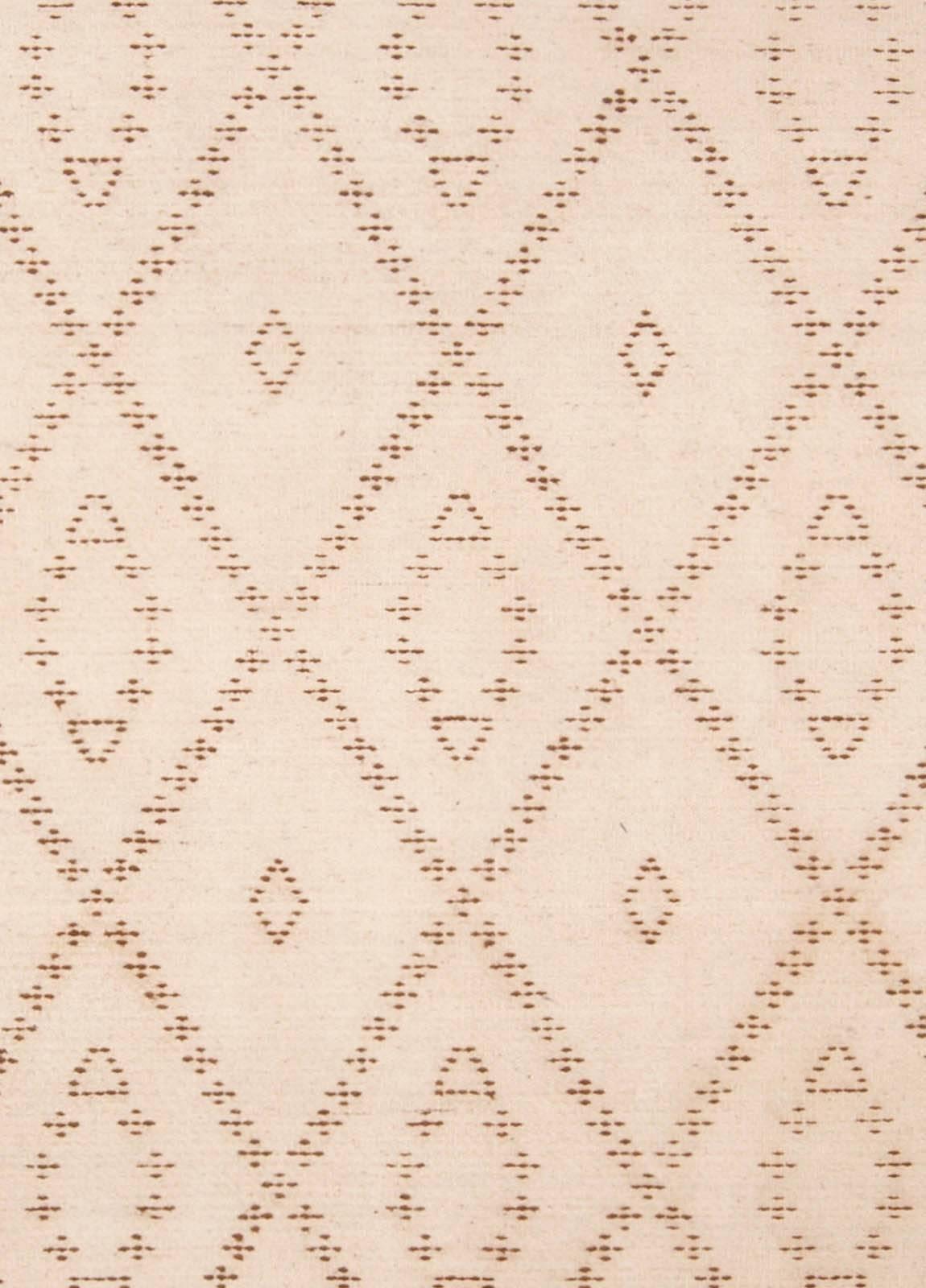 Modern Moroccan tazo design beige handmade wool rug by Doris Leslie Blau.
Size: 8'0