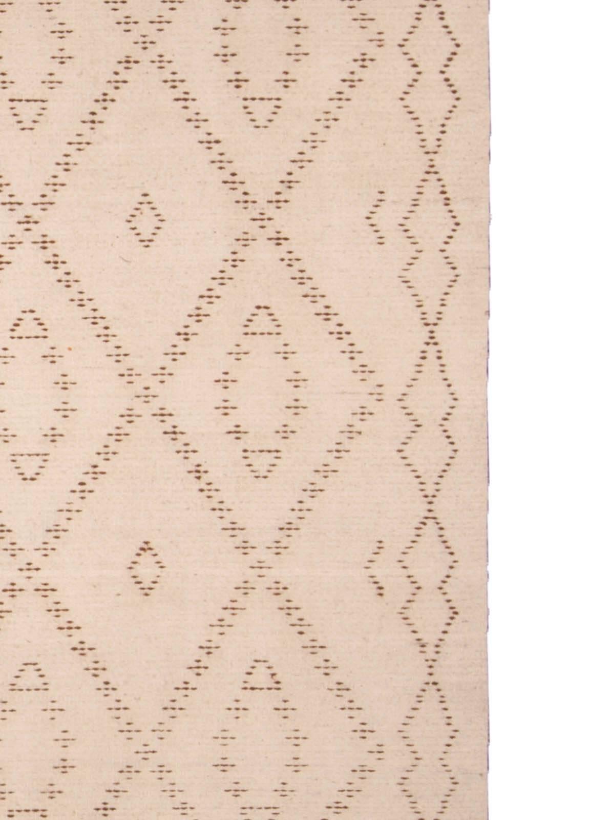Modern Moroccan Tazo Design Beige Handmade Wool Rug by Doris Leslie Blau In New Condition For Sale In New York, NY