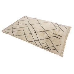 Tapis Modernity en laine de Mrirt - Beige/noir - 5.7x8.3feet / 175x255cm