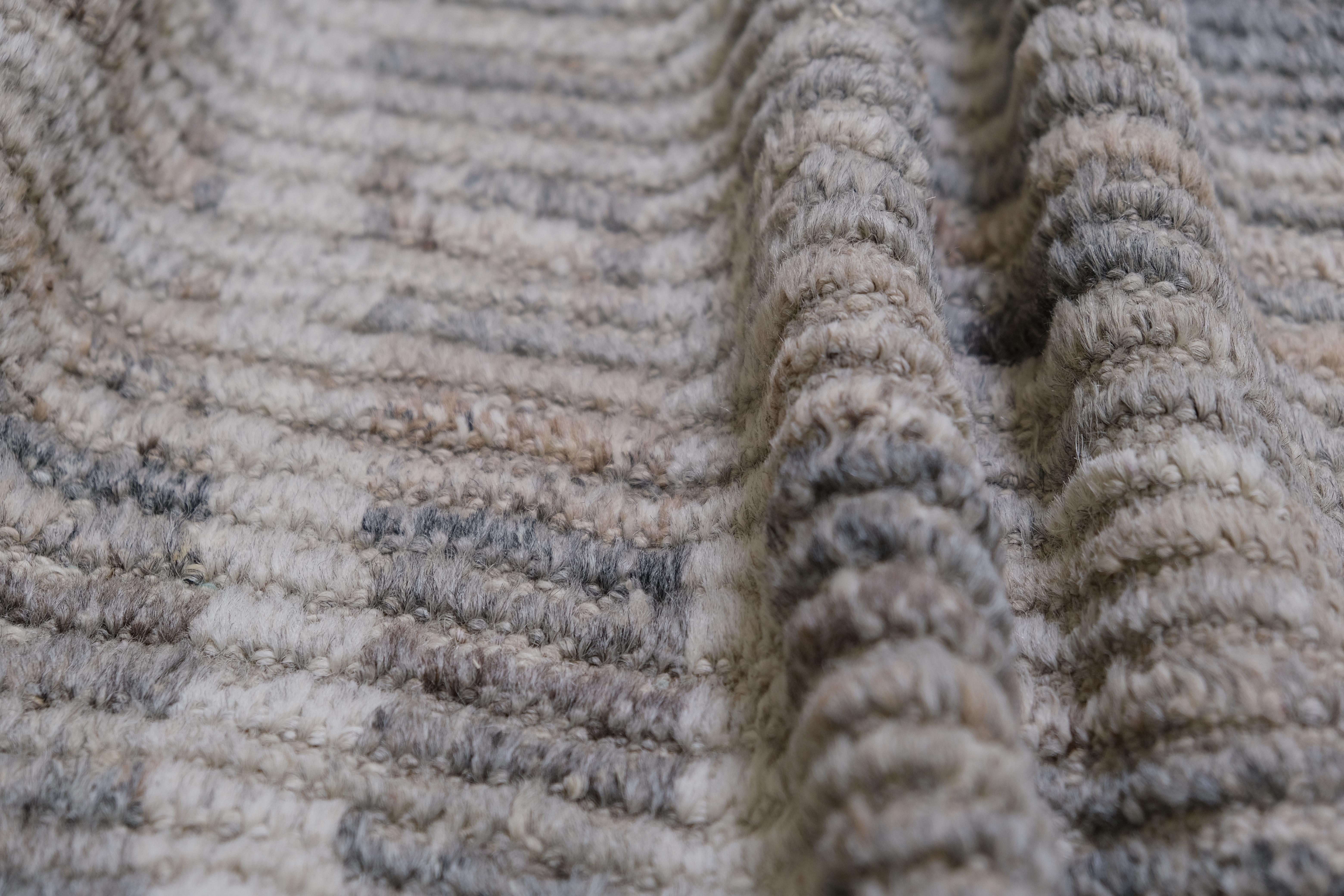 Scandinavian Modern Modern Moroccan Wool Rug 14'x15' For Sale