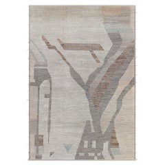 Modern Moroccan Wool Rug with Abstract Geometric Design – New Handmade