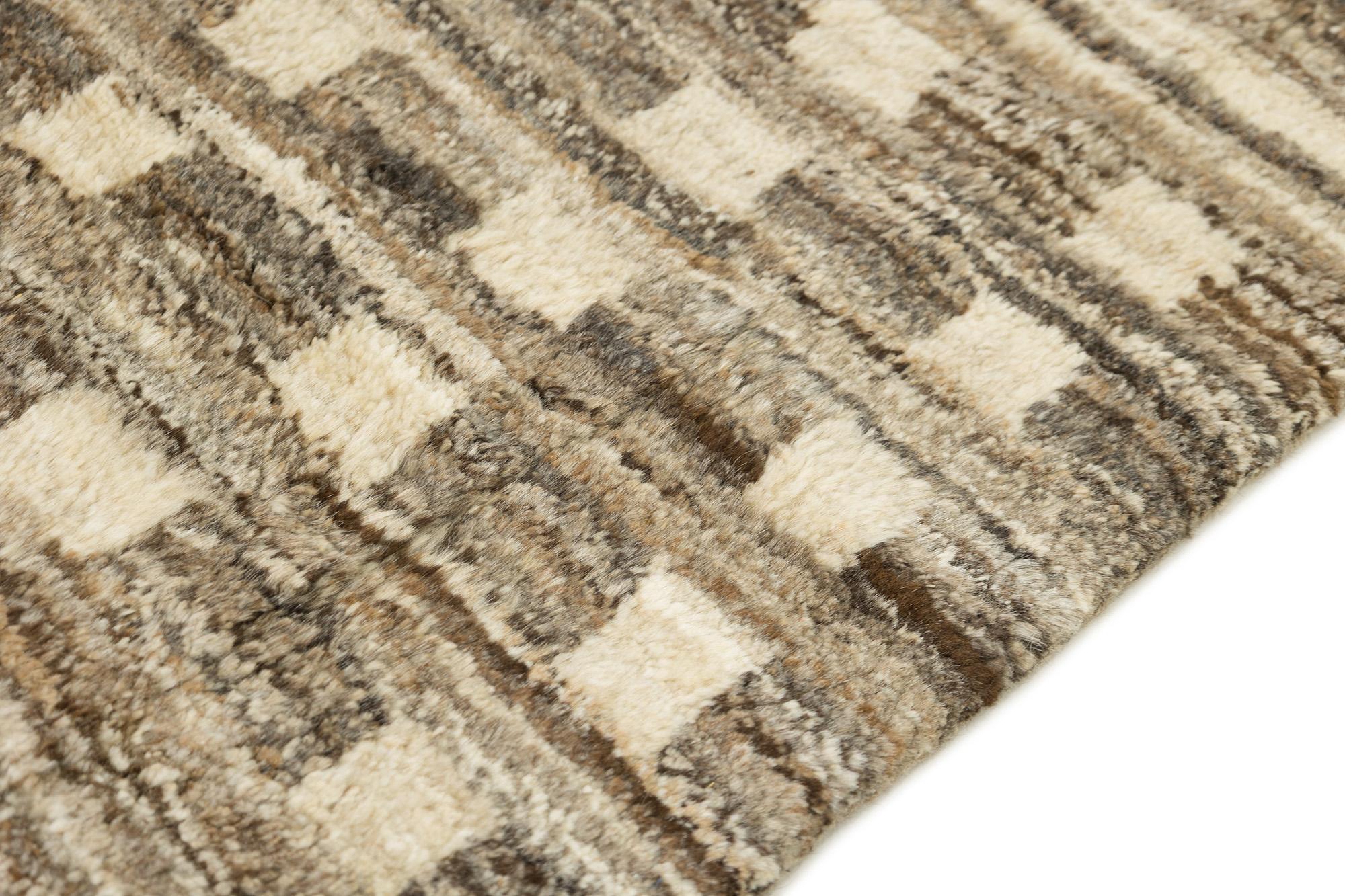 Modern Morocco Collection (Elfenbein, erdiges Braun, 9'1