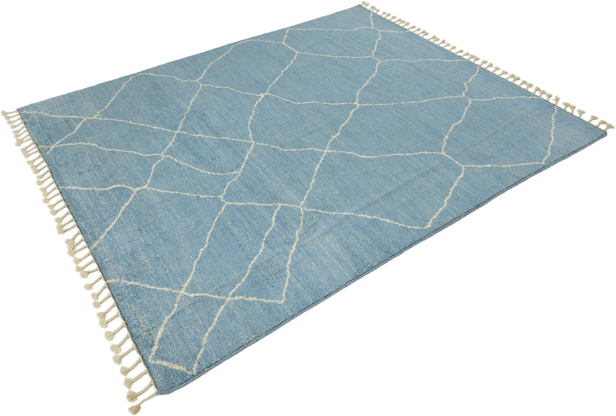 Modern Morocco Collection (himmelblau, elfenbeinfarben, 9'10
