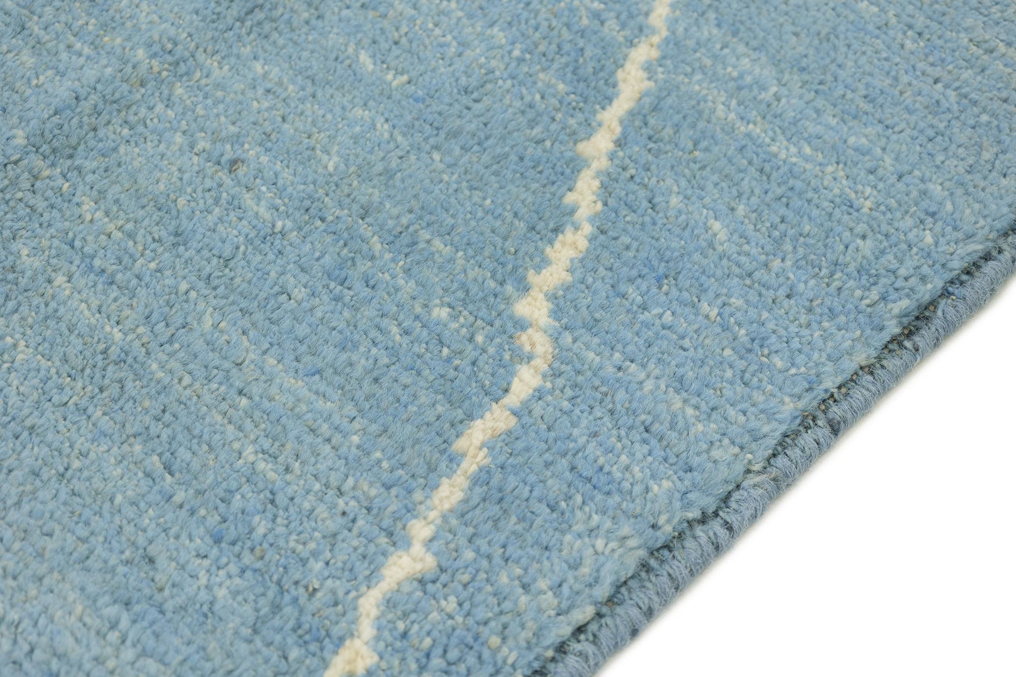 Modern Morocco Collection (himmelblau, elfenbeinfarben, 9'10