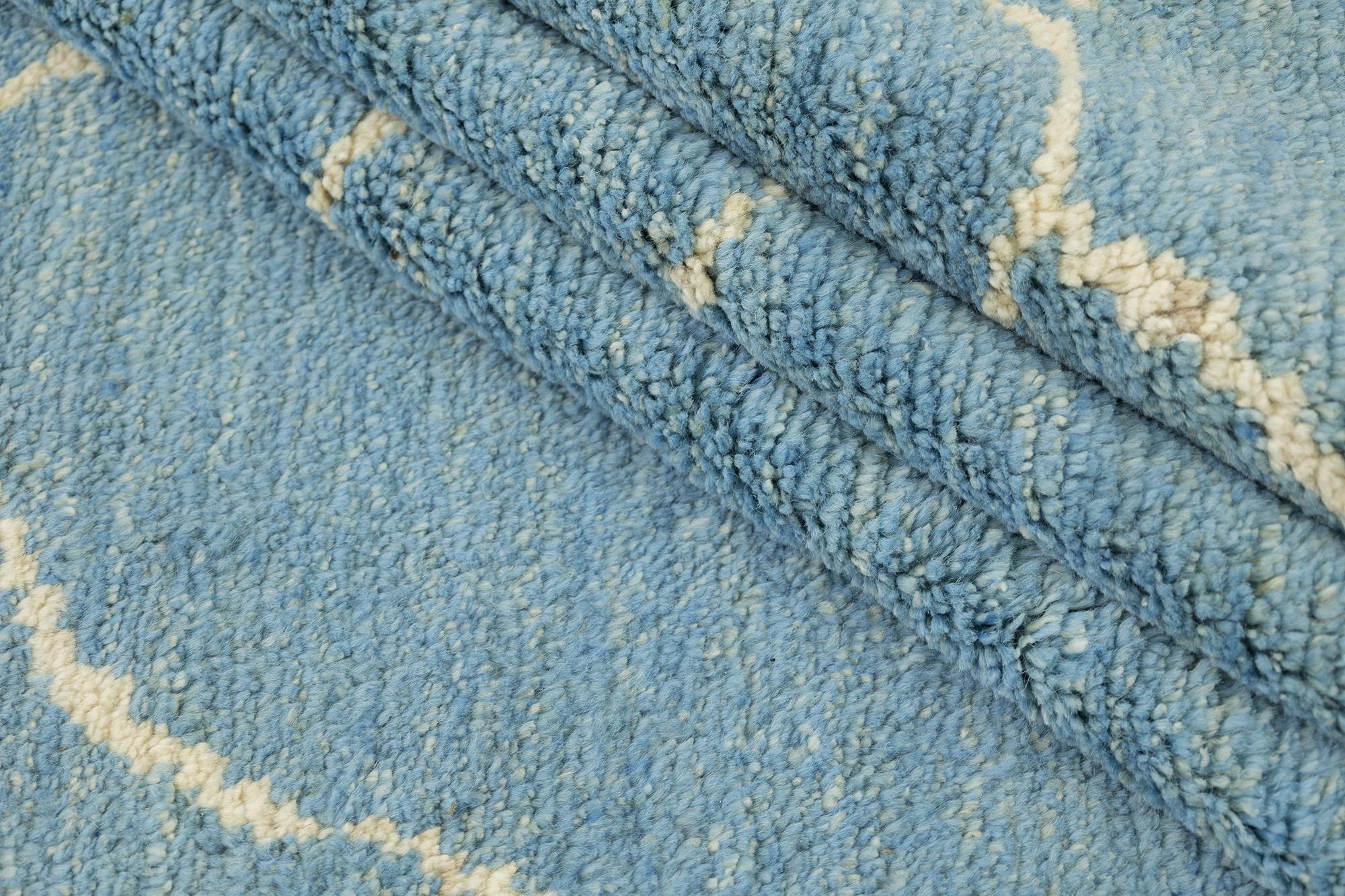 Modern Morocco Collection (himmelblau, elfenbeinfarben, 9'10