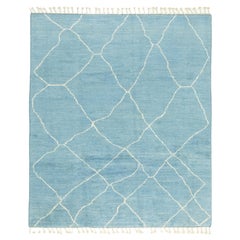 Modern Morocco Collection (himmelblau, elfenbeinfarben, 9'10" × 8'5")