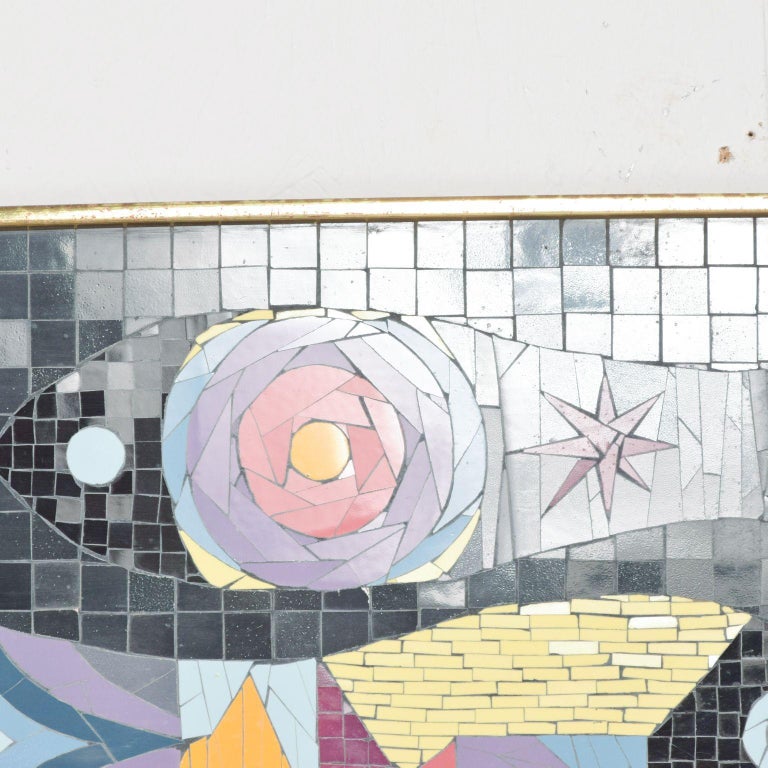 Modern Mosaic Glass Tiles Wall Art Fish signed "JK" Jennifer Kuhns at 1stDibs mosaic tile wall