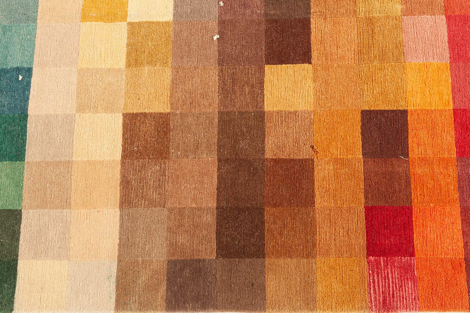 Alfombra moderna de pelo multicolor de Doris Leslie Blau Indio en venta