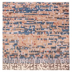 Modern Multi-Color POOL Tile Geometric Design Rug by Doris Leslie Blau