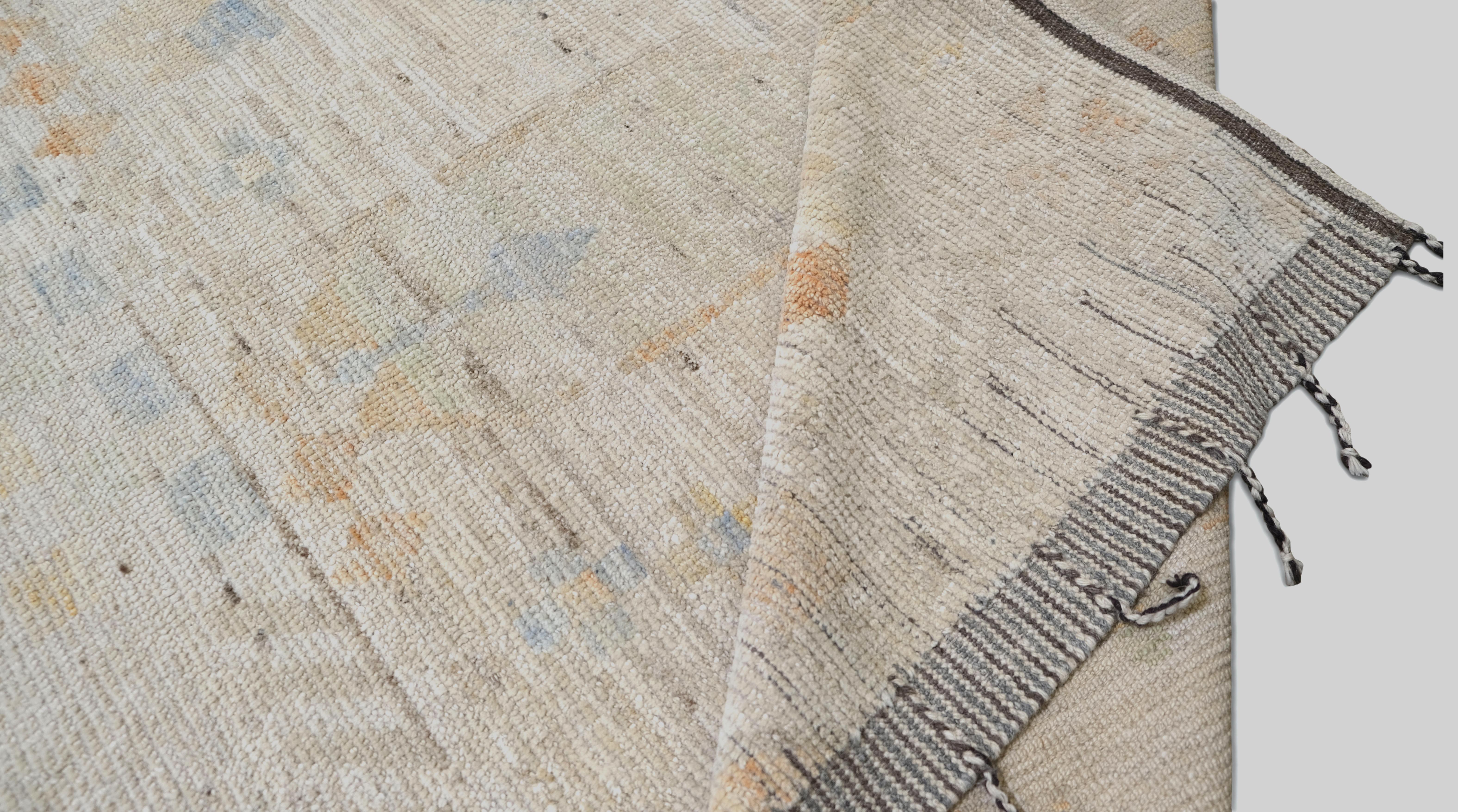 Moderne Tapis moderne multicolore noué à la main 13'4''x19'1'' vers 2020 en vente