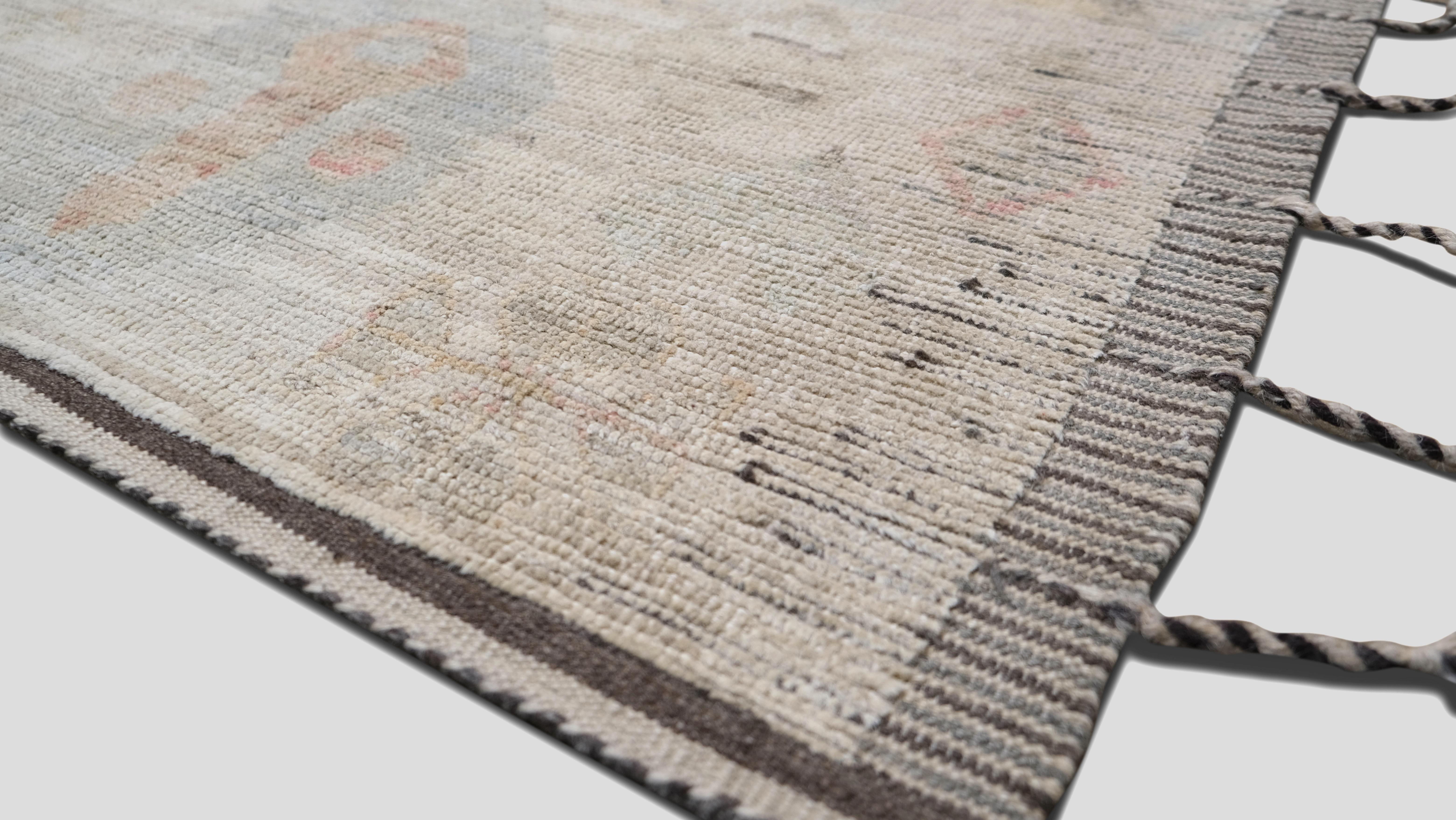Afghan Tapis moderne multicolore noué à la main 13'4''x19'1'' vers 2020 en vente