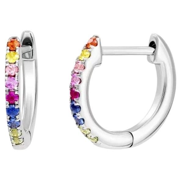 14K White Gold Ring (Matching Earrings Available)

Green Sapphire 2-0,09 ct 
Blue Sapphire 3-0,013 ct
Ruby 1-0,05 ct
Pink Sapphire  2-0,09 ct ct
Orange Sapphire 
Size 6.5 US
Weight 1,88 grams

It is our honour to create fine jewelry, and it’s for