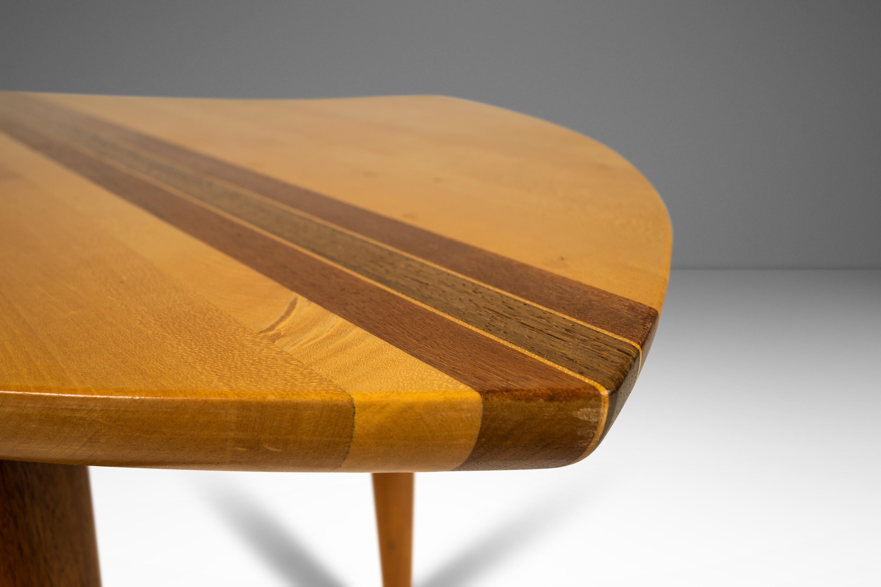 Moderner 3-teiliger „Puzzle-Tisch“ aus massivem Ahornholz von David Levy Creations im Angebot 5