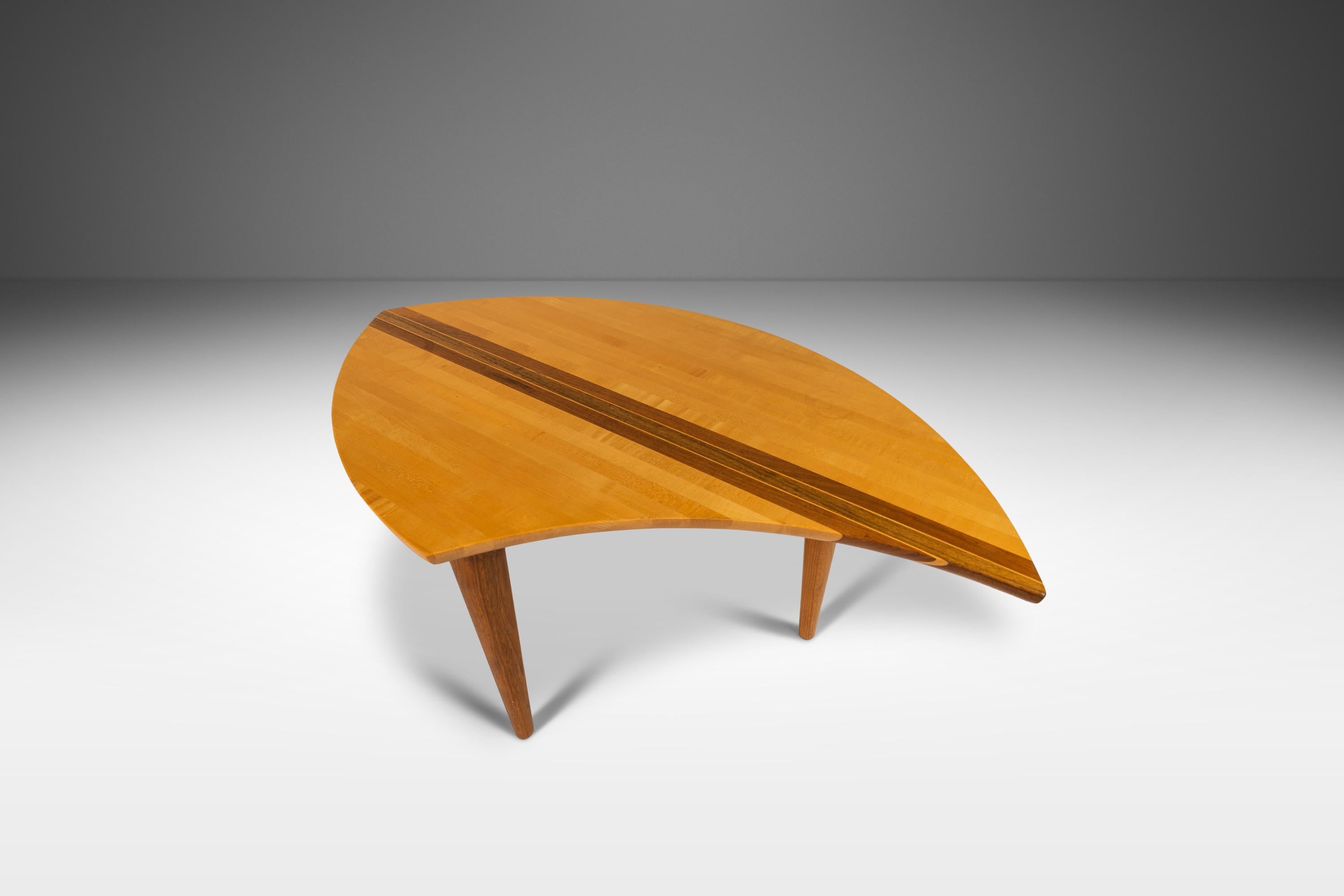Moderner 3-teiliger „Puzzle-Tisch“ aus massivem Ahornholz von David Levy Creations im Angebot 8