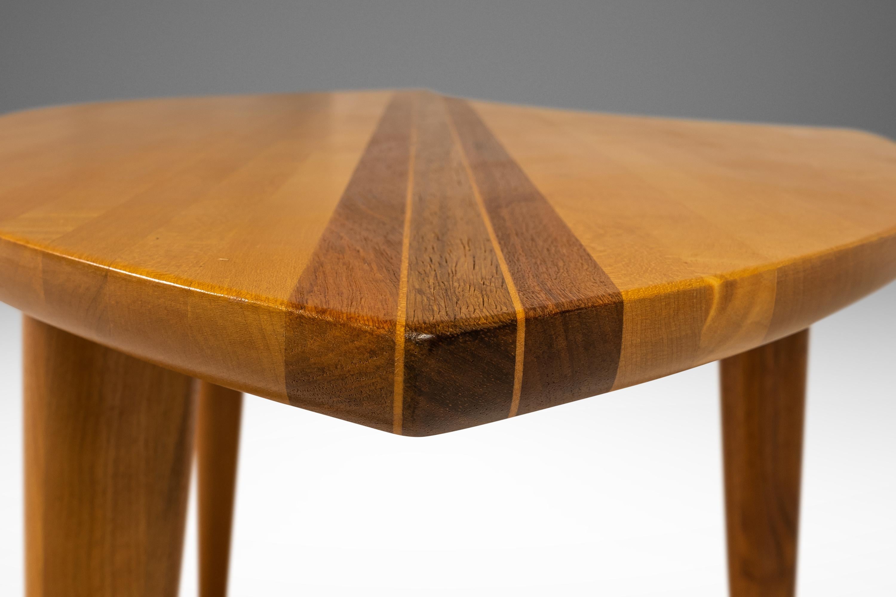 Moderner 3-teiliger „Puzzle-Tisch“ aus massivem Ahornholz von David Levy Creations im Angebot 9