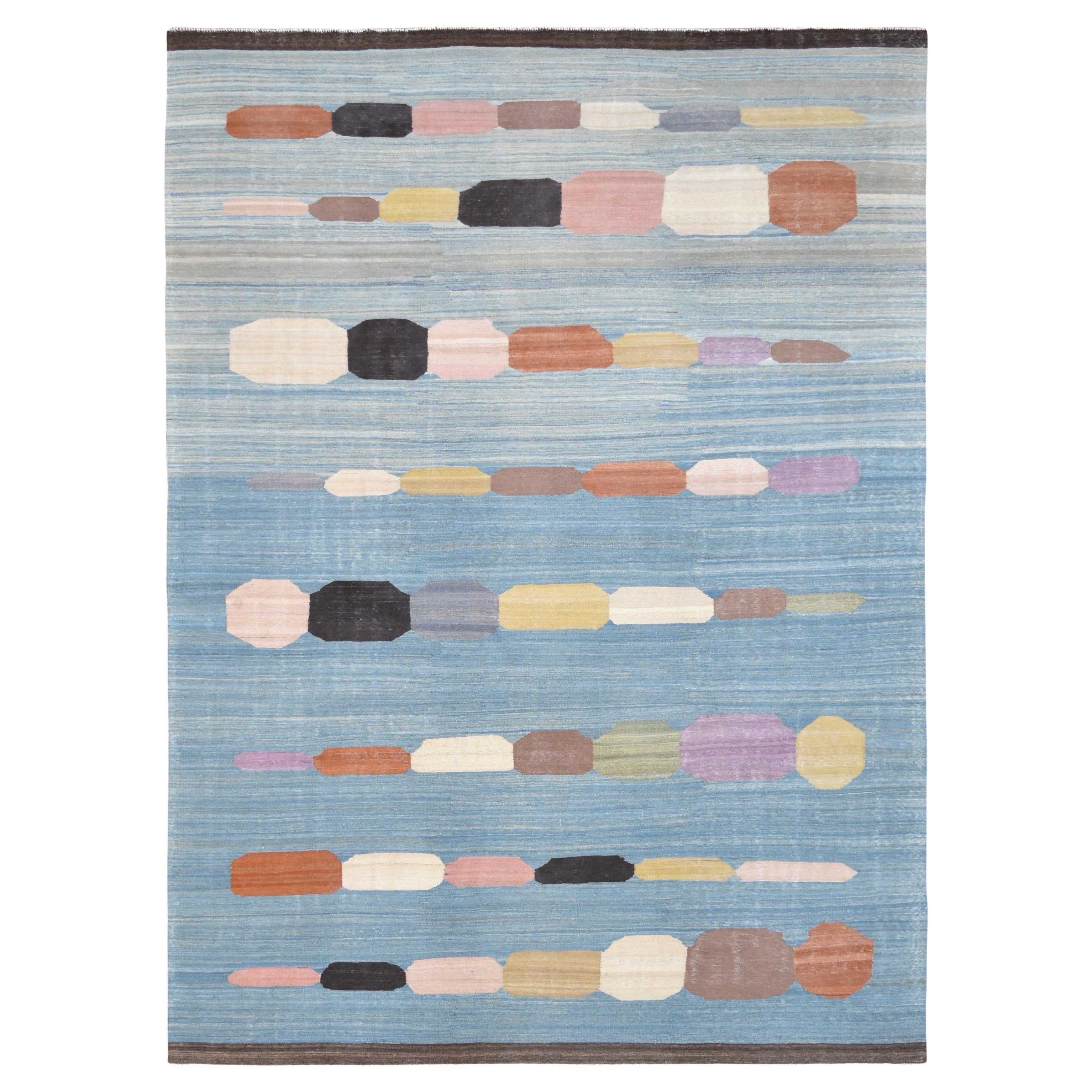 Kilim moderne multicolore 9'x12'3''