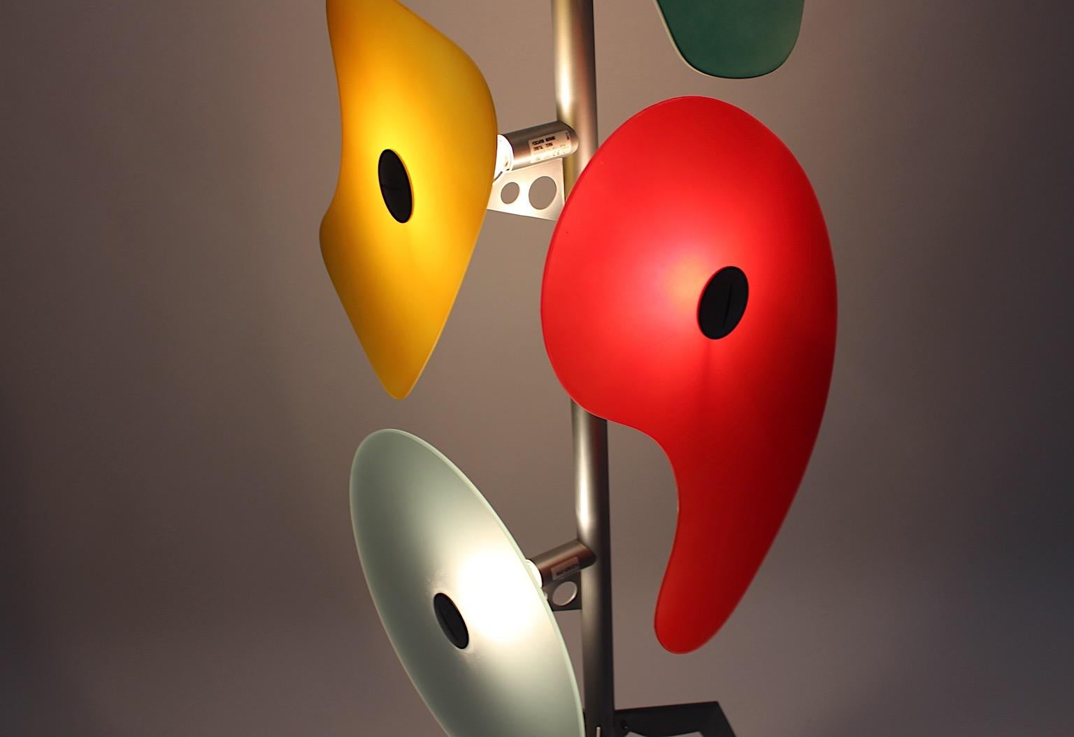 Modern Multicolored Vintage Glass Floor Lamp Orbital Terra Foscarini Italy For Sale 2