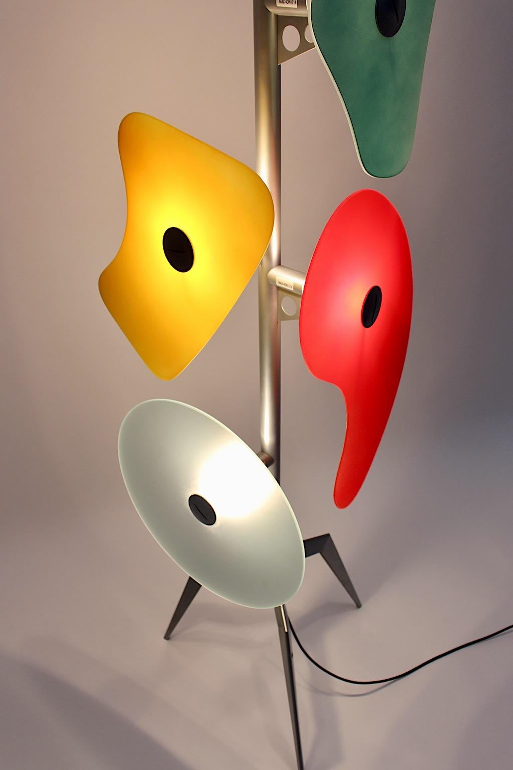 Modern Multicolored Vintage Glass Floor Lamp Orbital Terra Foscarini Italy For Sale 3