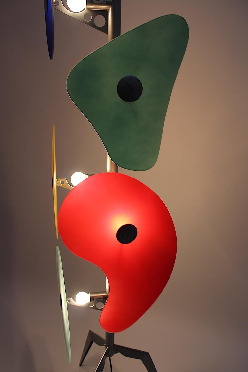 Modern Multicolored Vintage Glass Floor Lamp Orbital Terra Foscarini Italy For Sale 4