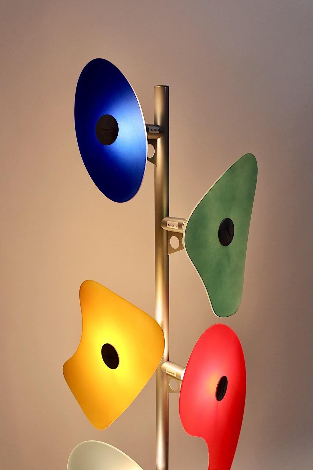 Modern Multicolored Vintage Glass Floor Lamp Orbital Terra Foscarini Italy In Good Condition For Sale In Vienna, AT