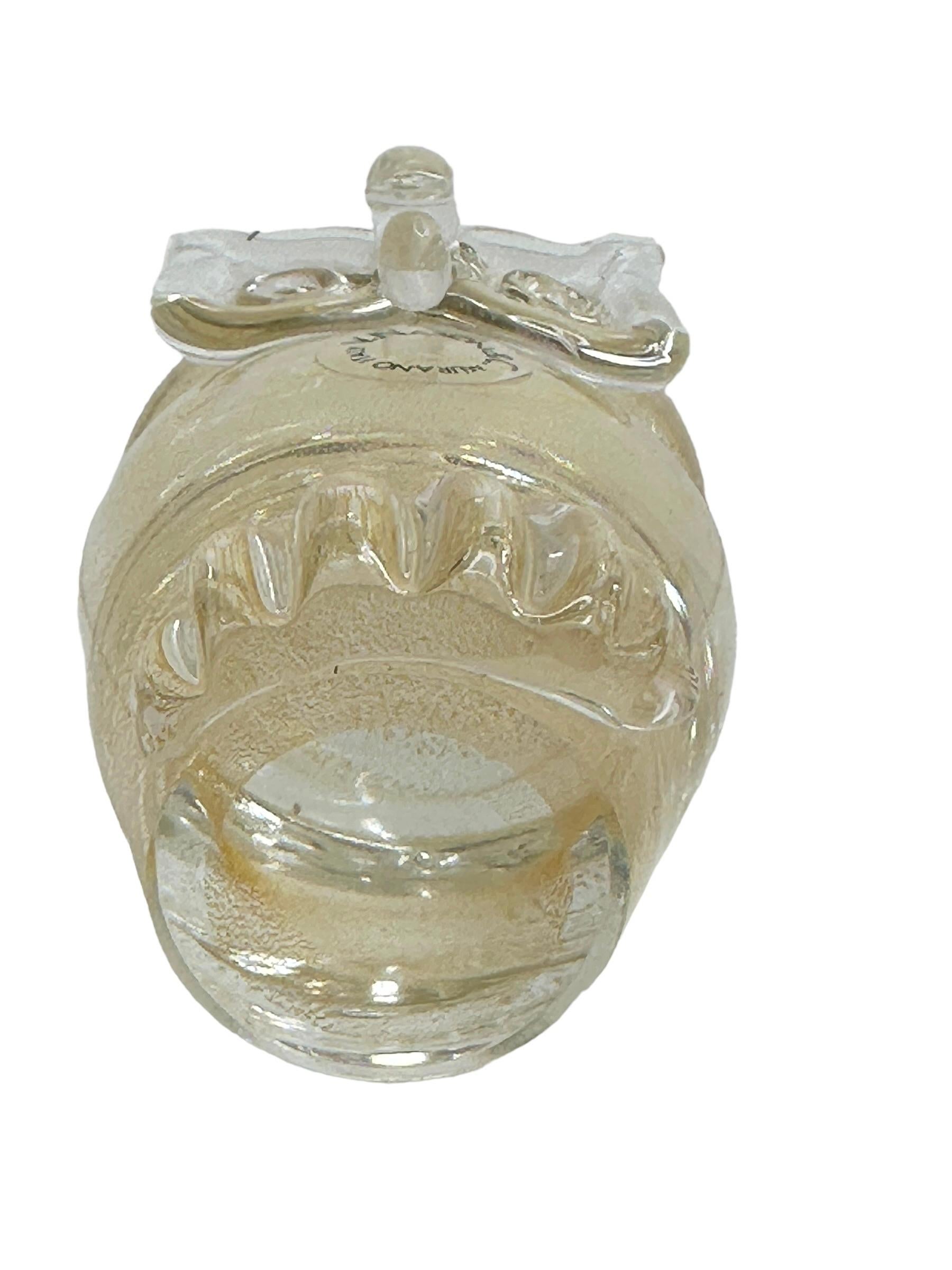 Moderne Eule-Skulptur-Figur aus Murano-Kunstglas, V. Nason Murano, Italien (Muranoglas) im Angebot