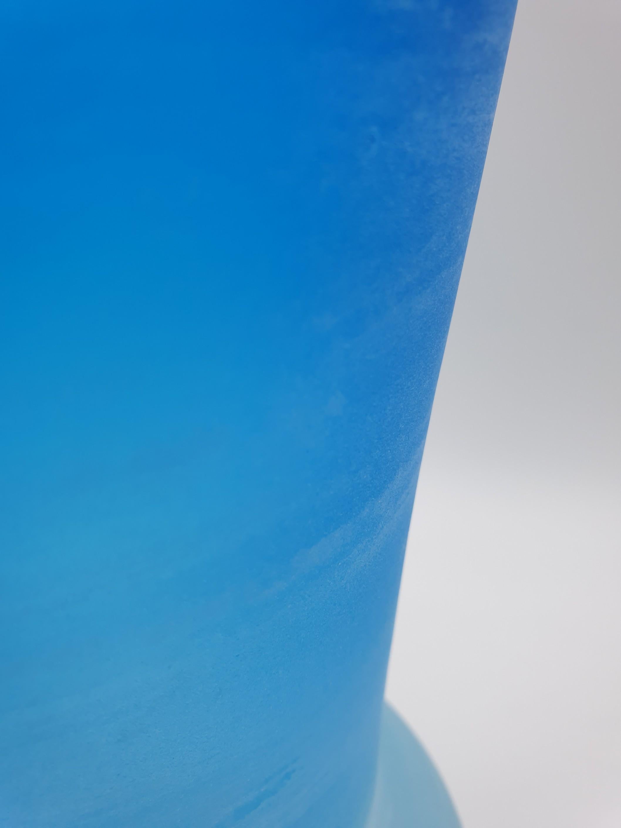 Modern Murano Blue Glass Vase, 