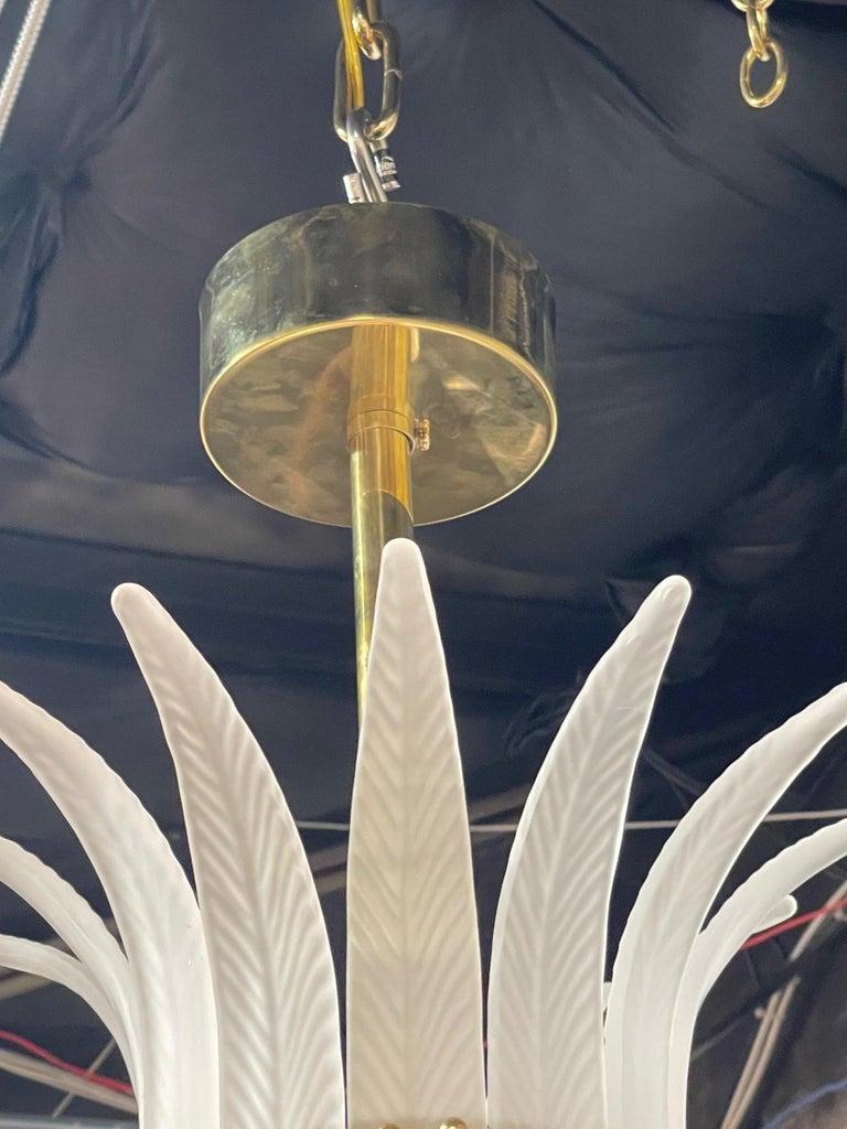 Brass Modern Murano Glass Art Deco Style 
