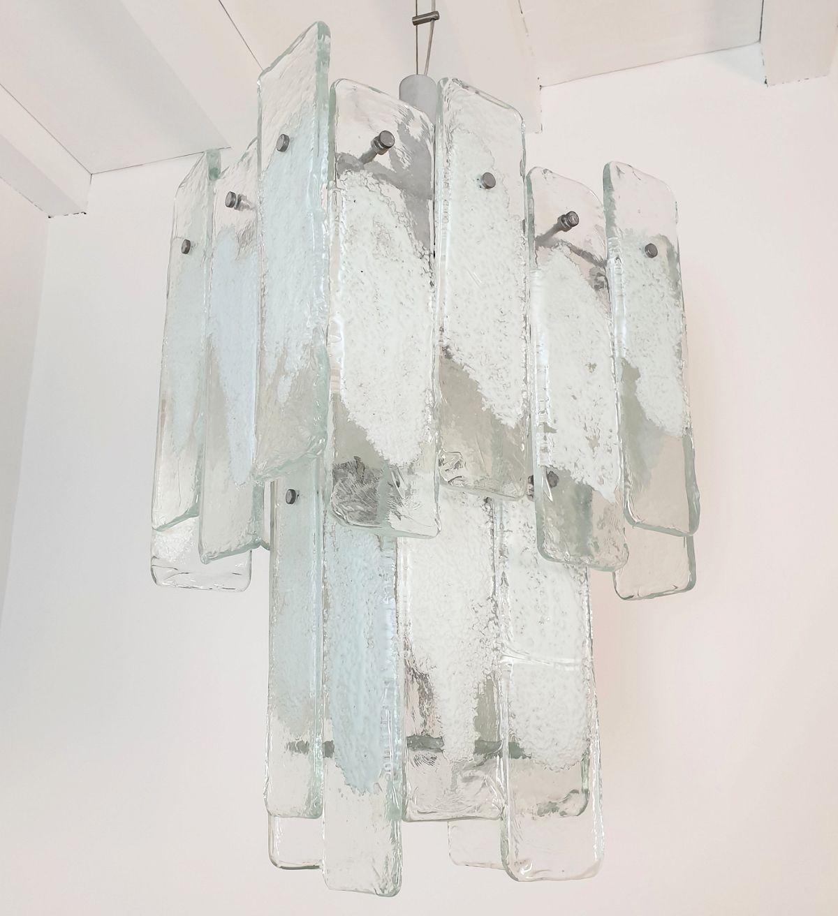 Lámpara moderna de cristal de Murano de Mazzega Años 70 finales del siglo XX en venta